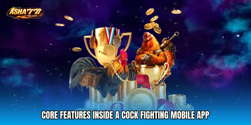 Core Features Inside a Cock Fighting mobile app